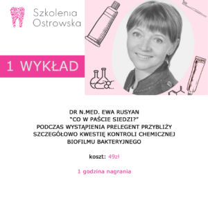 Co w paście siedzi - dr Ewa Rusyan - wykład nr 1